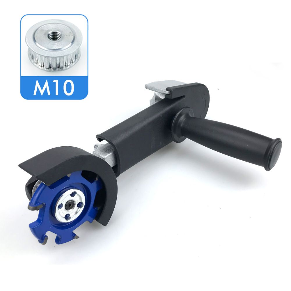 Angle Grinder to Carving Tool Adapter with Wood Carving Disc for Woodworking Grooving Sculpting Shaping Compatible with Multiple Grinder Models (Angle Grinder-Router Adapter (M10))
