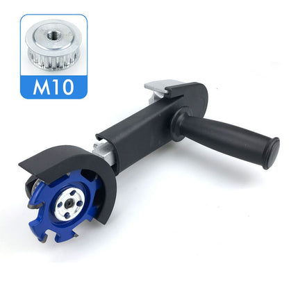 Angle Grinder to Carving Tool Adapter with Wood Carving Disc for Woodworking Grooving Sculpting Shaping Compatible with Multiple Grinder Models (Angle Grinder-Router Adapter (M10))