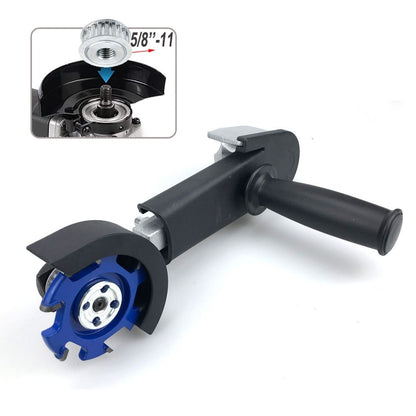 Angle Grinder to Carving Tool Adapter with Wood Carving Disc for Woodworking Grooving Sculpting Shaping Compatible with Multiple Grinder Models (Angle Grinder-Router Adapter (M10))