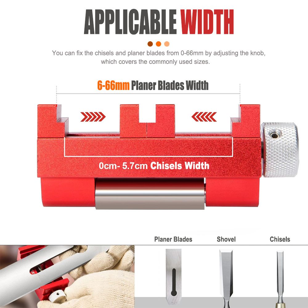 Adjustable Honing Guide Kit with Dual-Sided Diamond Sharpening Stone for Woodworking Chisels Planer Blades and Carving Tools Edge Maintenance (Quick Knife Sharpener)
