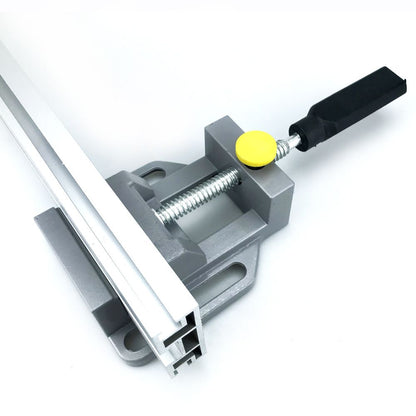 Quick Release Drill Press Vise with Die-Cast Aluminum Body for DIY Drilling, Woodworking, and Precision Bench Work (Silver)