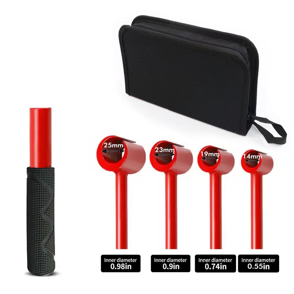 4-in-1 Hinge Gap Adjustment Wrench Set with Interchangeable Socket Heads for Fixing Door Sag, Misalignment, and Uneven Gaps in Home and Commercial Settings (Thread Style(Yellow))