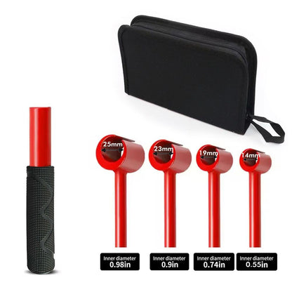 4-in-1 Hinge Gap Adjustment Wrench Set with Interchangeable Socket Heads for Fixing Door Sag, Misalignment, and Uneven Gaps in Home and Commercial Settings (Thread Style(Yellow))