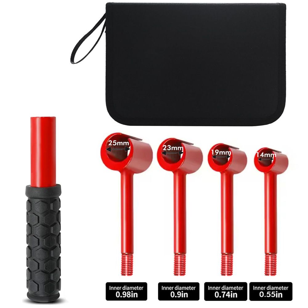 4-in-1 Hinge Gap Adjustment Wrench Set with Interchangeable Socket Heads for Fixing Door Sag, Misalignment, and Uneven Gaps in Home and Commercial Settings (Thread Style(Yellow))