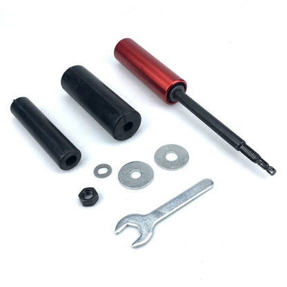 Handheld Electric Sanding Stick with Quick-Change Hex Shank for Wood Metal Plastic Glass Stone Polishing, Compatible with Most Drills, Ideal for Woodworking DIY Jewelry Finishing and Rust Removal Tasks (Red)