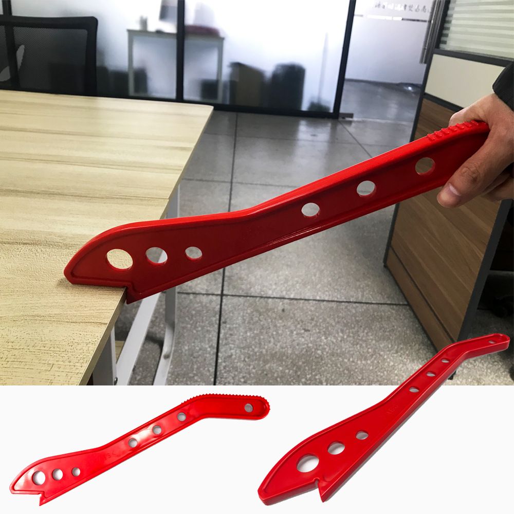 Woodworking Push Stick Safety Pusher for Table Saw Jointer Router, Ergonomic Handle with Anti-Slip Grip and Hanging Holes, Essential Woodshop Accessory for Safe Feeding of Timber and Narrow Stock (Red, 1PCS)