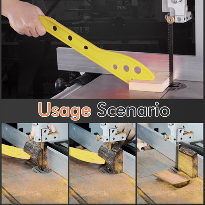 Woodworking Push Stick Safety Pusher for Table Saw Jointer Router, Ergonomic Handle with Anti-Slip Grip and Hanging Holes, Essential Woodshop Accessory for Safe Feeding of Timber and Narrow Stock (Yellow, 2PCS)