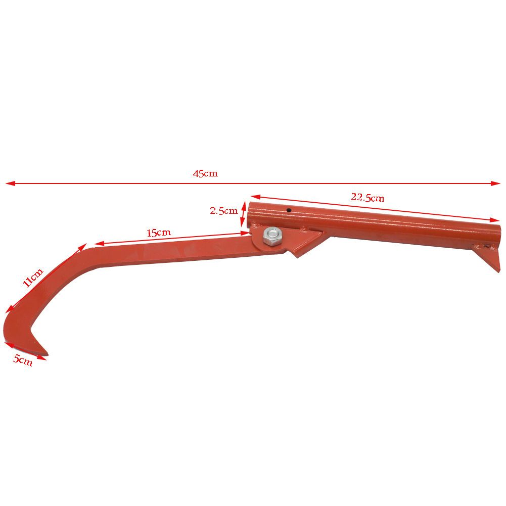 Versatile Outdoor Logging Tool Set with Hookaroon Chainsaw and Gloves for Efficient Timber Handling Pruning and Firewood Processing in Forest Environments (Log Tong + Pocket Chainsaw & Gloves Set)