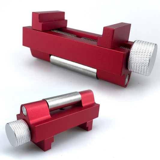 Adjustable Honing Guide Jig for Woodworking Chisels and Planer Blades with Rolling Roller and Knurled Knobs for Consistent Sharpening Angles on Stones (Standard Model)
