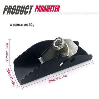 Compact Pocket Hand Planer for Woodworking, Mini Trimming Tool with Adjustable Blade for Model Making, Carving and Small Wood Surface Smoothing Tasks (Black)