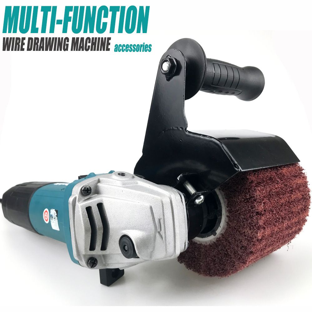 Angle Grinder Conversion Tool Multi-Function Wire Drawing Machine Attachment for Metal Surface Stainless Steel and Floor Grinding Polishing Tasks (UNC Thread)