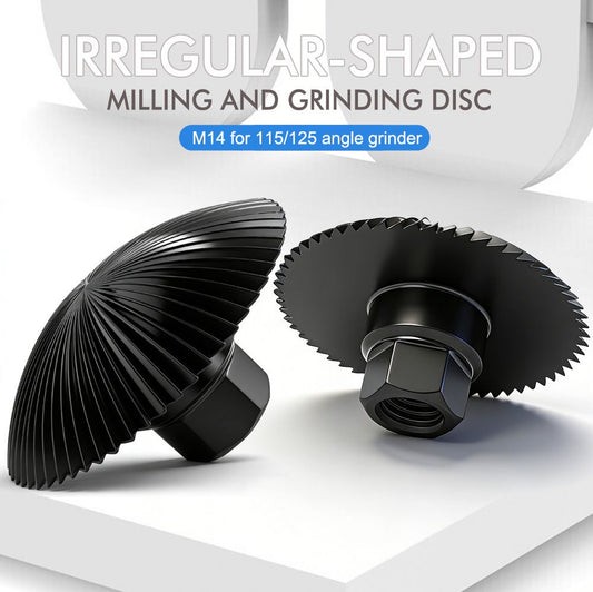 Versatile Shaping Milling Disc for M14 Angle Grinder, Carbon Steel Carving Wheel for Metal Grinding, Wood Sanding and Sculpting Applications (50mm)