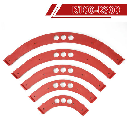 R100-R300 Arc Radius Template Set for Woodworking, Router Jig for Cutting Inner and Outer Rounded Corners on Desktops, Cabinets, Closets and Corner Shelves (F2522-R300)