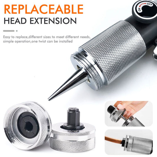 Replaceable Tube Expander Head for Refrigeration Repair Copper Pipe Flaring Swaging Tool Fits Air Conditioning and Refrigerator Maintenance with Multiple Sizes (1-1/8")