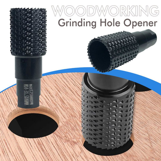 Woodworking Carving and Grinding Tool Set with Spherical Polishing Head T-Slot Milling Cutter and Cylindrical Hole Saw for Angle Grinder Surface Shaping and Detail Work (M10)