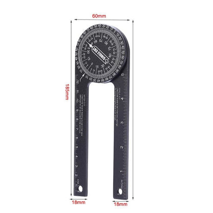 Professional Miter Saw Protractor 360 Degree Angle Finder High Precision Aluminium Alloy Cutting Guide Tool for Carpentry Woodworking and Construction
