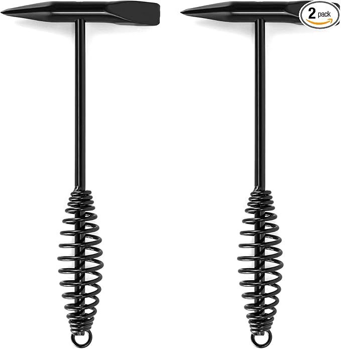 Welding Chipping Hammer, 2 Packs 10.5" Two-head Hammer with Coil Spring Handle Welding Cleansing and Crushed Ice