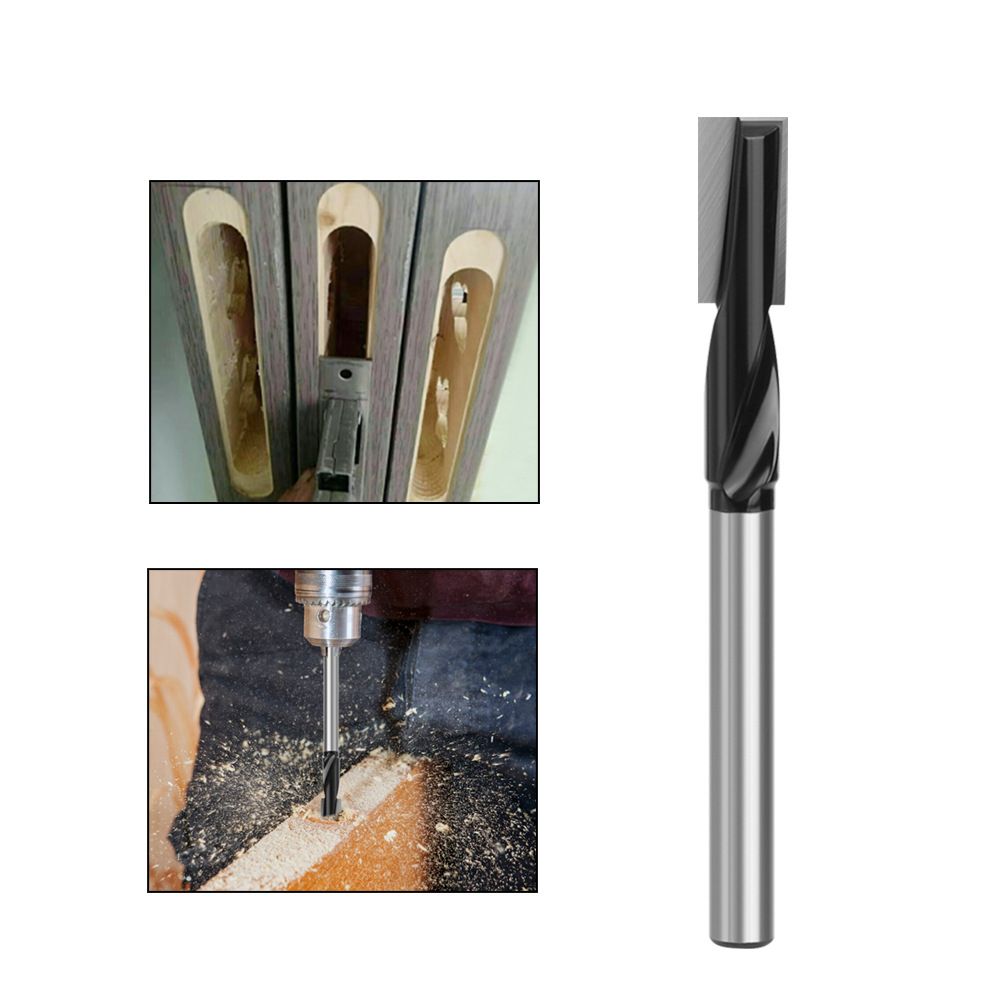 Lengthened Cleaning Bottom Router Bit Spiral Diameter Engraving Machine Woodworking Milling Cutter（1pcs）