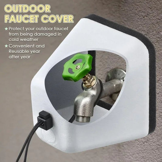 Outdoor Foam Faucet Guards  Antifreeze Protective Covers Universal Cold Weather Insulation Sponge Easy to Install Valve Sprinkle Winter