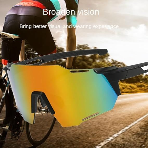 Road Cycling Glasses Outdoor Sports Sunglasses Fashion Anti-Stress Running Sunglasses for Men and Women