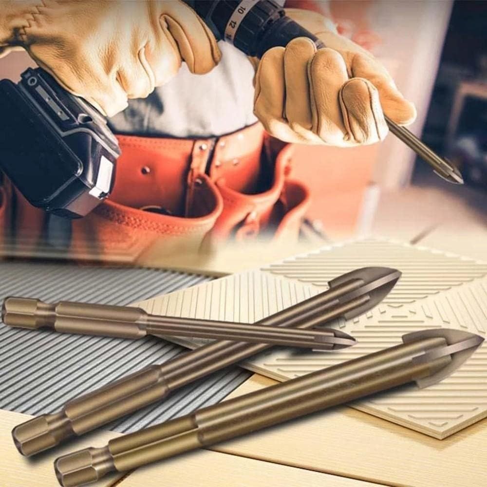 Drill Bit 5 Pcs Efficient Universal Drilling Tool Cross Alloy Drill Bits Metal Drilling Woodworking Tools Small incision