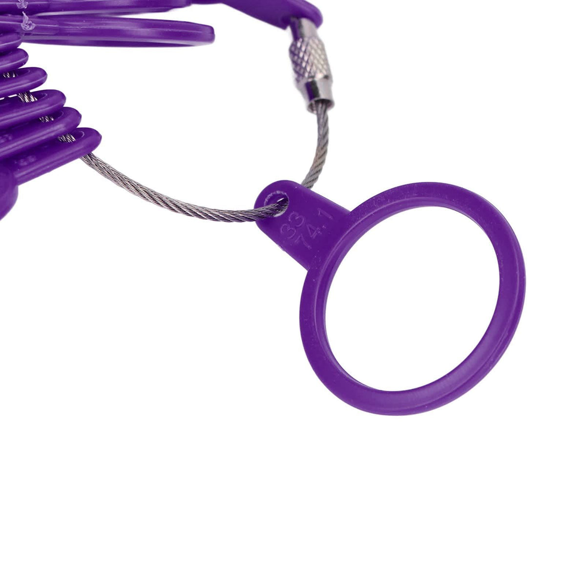 Plastic Finger Sizer Measuring Tool,Jewelry Sizers Measuring Ring Sizer Measuring Tools for Jewelry Making Measuring (Purple)
