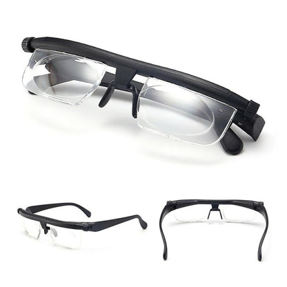 Adjustable Glasses Dial Vision Reading Glasses Focus Adjustable Reading Glasses Men and Women View Pro,  Glasses