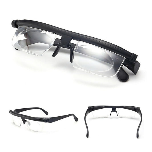 Adjustable Glasses Dial Vision Reading Glasses Focus Adjustable Reading Glasses Men and Women View Pro,  Glasses