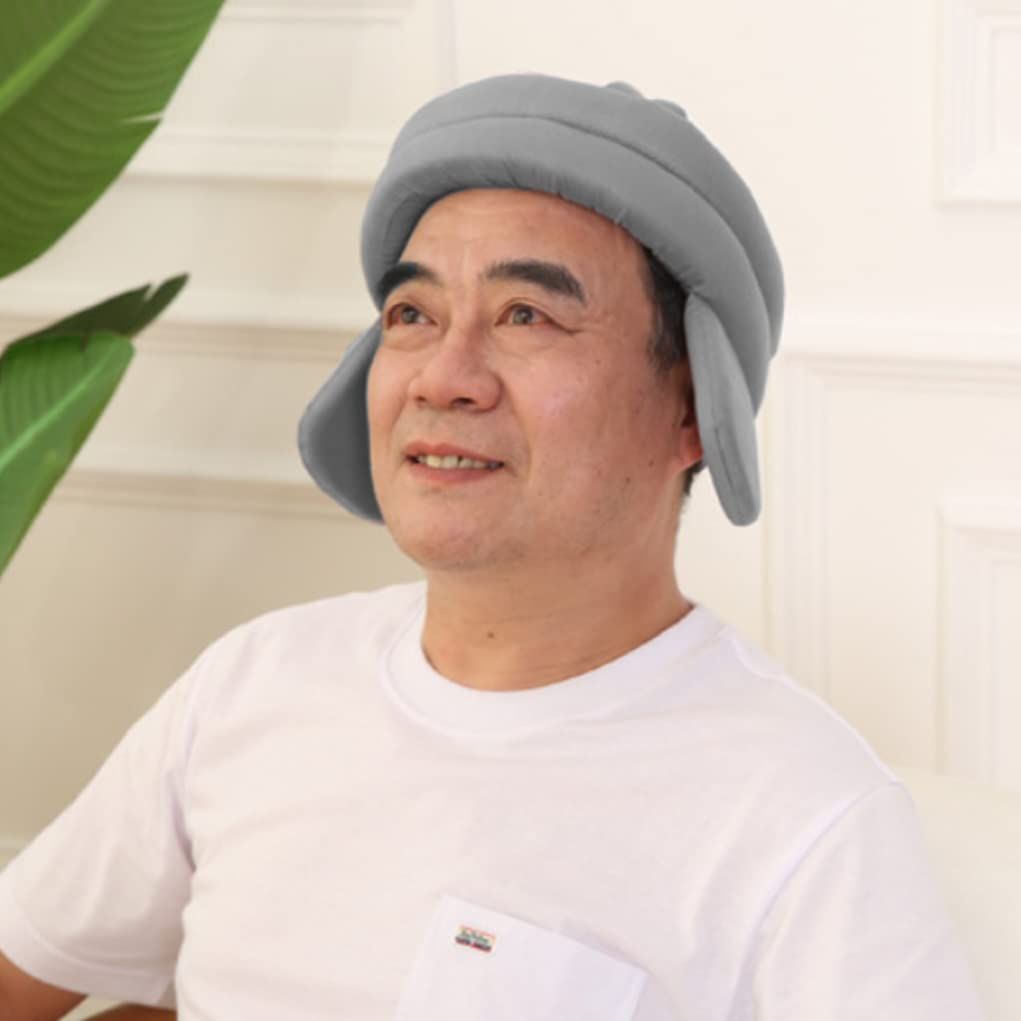 Elderly Protection Hat for Falls, Head Safety Hat with Ear Protection, Seniors Head Protector Fall Protection Hat