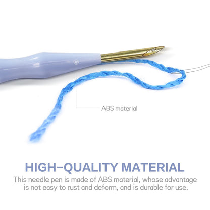 Punch Needle, Adjustable Embroidery Punch Needle, Sewing Embroidery Punch Pen for Stitching Applique Embellishment