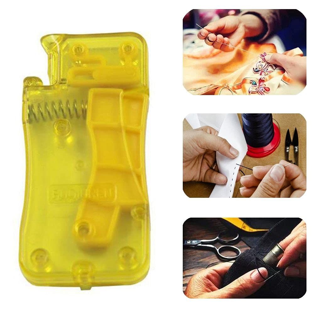 Crafting Tools,Easy to use Plastic Crafting Hand Sewing Home Supplies Assistance Needle Threader Automatic Threader