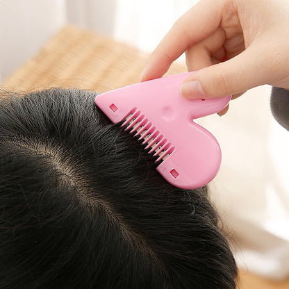 4 PACK Mini Hair Cutter Comb, Hair Split End Trimmer, Bangs Trimmer ABS Protective Cover, Dustproof Design Organizes Broken