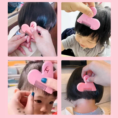 4 PACK Mini Hair Cutter Comb, Hair Split End Trimmer, Bangs Trimmer ABS Protective Cover, Dustproof Design Organizes Broken