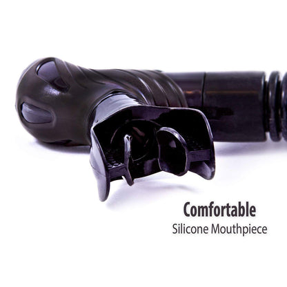 Dry Snorkel | Quality Professional Snorkel Gear with Dry Top Valve, Comfortable Silicone Mouthpiece and Purge Valve