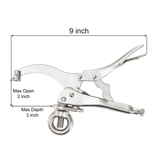9 inch Drill Press Clamp, Drill Press Locking Fix Clamp Welding Table Hold Down Clamp, Heavy-Duty Drill Press Accessories