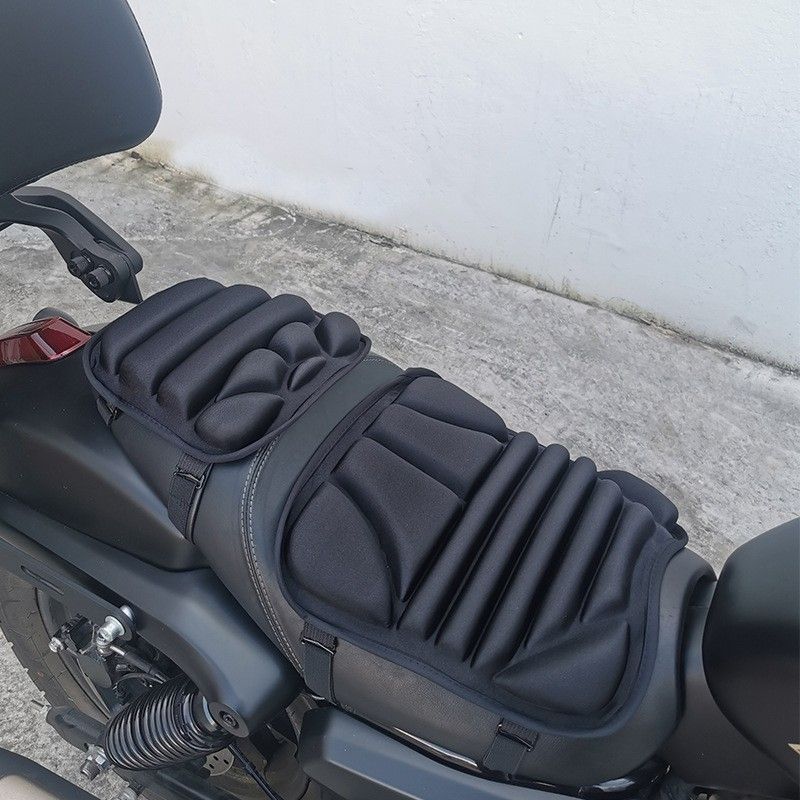 Protective Seat Cover 2 Pcs Motorcycle Seat Pad Motorcycle Pad Cushion Seat Breathable Universal Shock-Absorbing Seat Cover
