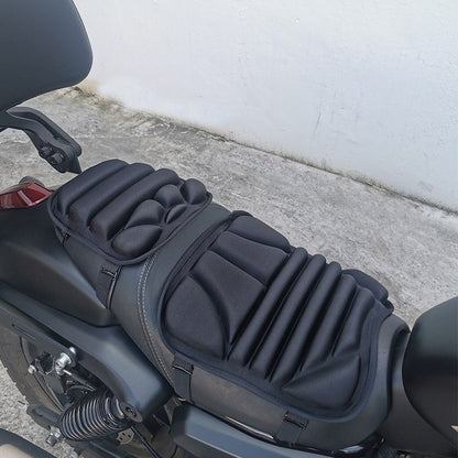 Protective Seat Cover 2 Pcs Motorcycle Seat Pad Motorcycle Pad Cushion Seat Breathable Universal Shock-Absorbing Seat Cover