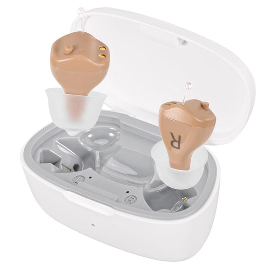 Rechargeable Hearing Aids for Seniors Adults, In Ear Hearing Aid Not Amplifier, Hearing Aides for Hard Severe Hearing Loss