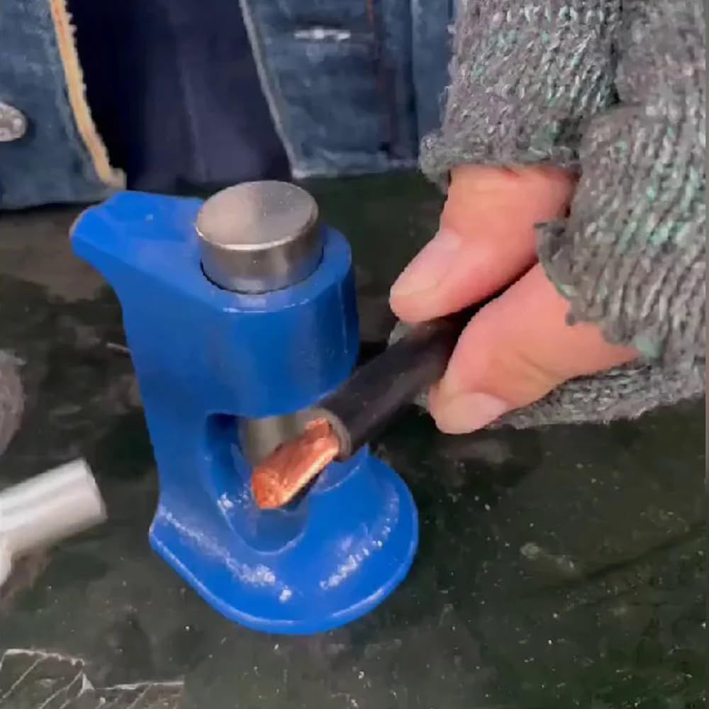 Quick Cable Crimpers Crimp Tool,Hammer Crimping Tool Battery Terminal Wire Welding Cable Crimping Pliers with Spring Loaded