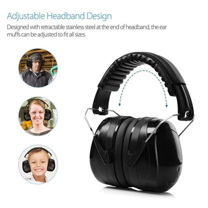Soundproof Earmuffs Noise Canceling Hearing Protection Headphone Adjustable Defender Noise Reduction Earplug