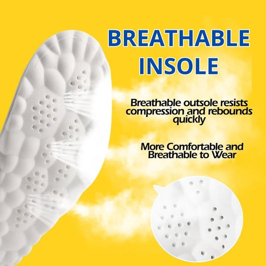 4D Cloud Technology Insole, Insoles for Men Women with Arch Support, Breathable & Shock-Absorbing Memory Foam, Odor Control and Orthopedic Pain Relief, Cut-to-Fit