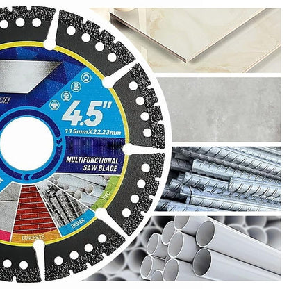 Multi-Purpose Saw Blades : Cut Through Anything for Unmatched Power and Precision, 4.5" Diamond Cutting Blades, Heavy Duty Angle Grinder Discs for Cutting Marble Quartz Stone Tile Metal Plastic