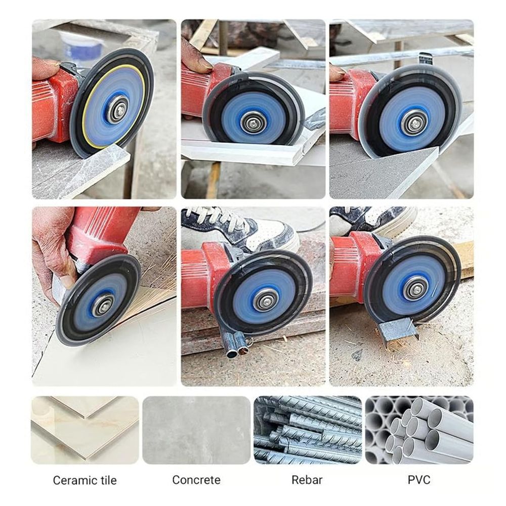 4.5" Multi-Material Diamond Blade - Zero Compromise, Max Durability, Cut Any Material Instantly, Diamond Multi Purpose Saw Blade, for Angle Grinder, for Stone, Tile, Concrete, Brick & Metal