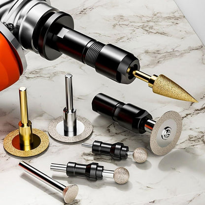 Adapter,  Angle Grinder Conversion Kit for Converting 100-Type Grinder to Straight Grinder, Drill Chuck Adapter Tool for 6mm and 3mm Bits