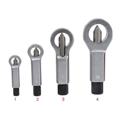 Durable Metal Nut Crusher Tool, Plated Silver, High Torque for Rusted Nuts