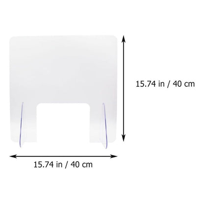 Clear Sneeze Guard Board for Countertop Protective Shield for Safe Interaction