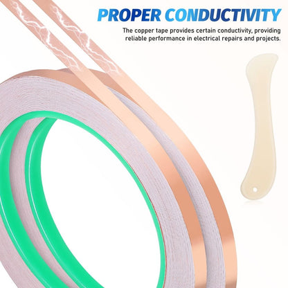 Copper Foil Tape Multi Conductive for Guitar Shielding and Crafting 1Set