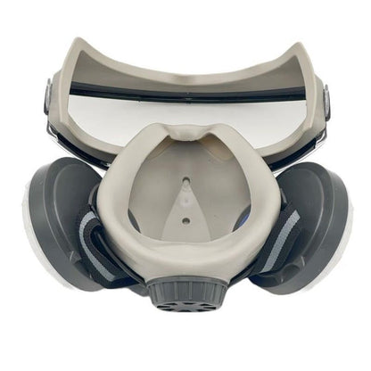 Full Face Respirator Mask with Wide View Lens for Painting Spraying Woodworking Chemical Protection Anti Fog Anti Toxic Safety Gear