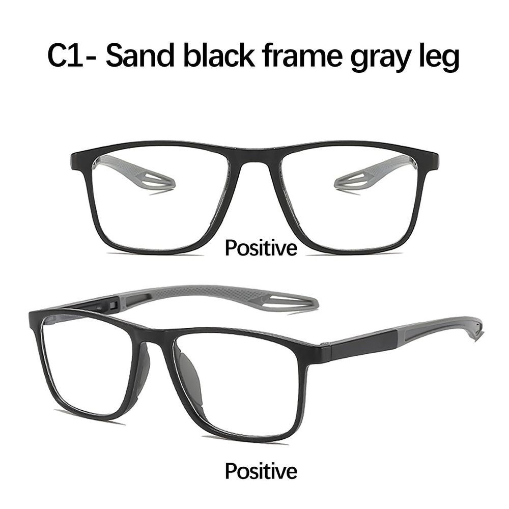 Sport Intelligent Photochromic Bifocal Reading Glasses Multi Focus Blue Light Blocking Presbyopia Glasses with Nose Pads for Men Women