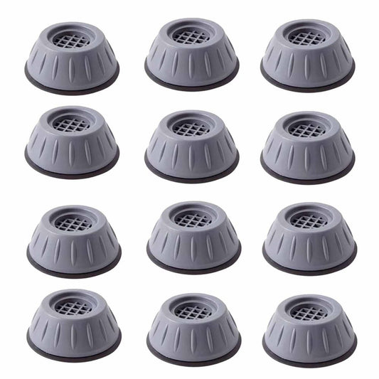12Pcs Anti-Vibration Pads for Washing Machine and Appliances, Universal Shock-Absorbing & Noise-Reducing Non-Slip Rubber Feet Stabilizer, Stops Washer Dryer Moving (12pcs)